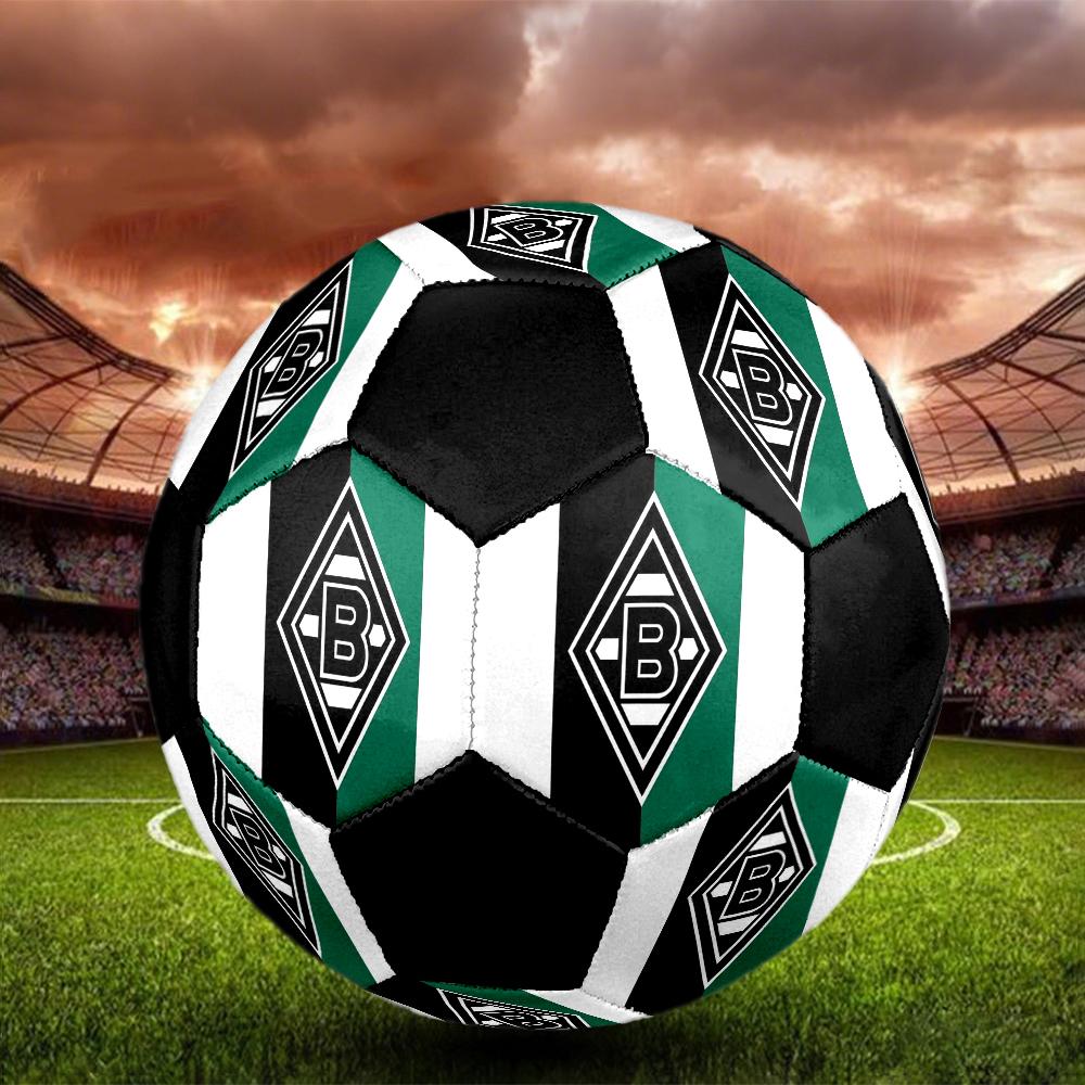 Футбольный мяч для зала Borussia Разноцветный Машинная строчка ПВХ Размер 5 Готов к командным тренировкам и соревнованиям Прочный Высокий отскок Крутой спортивный подарок