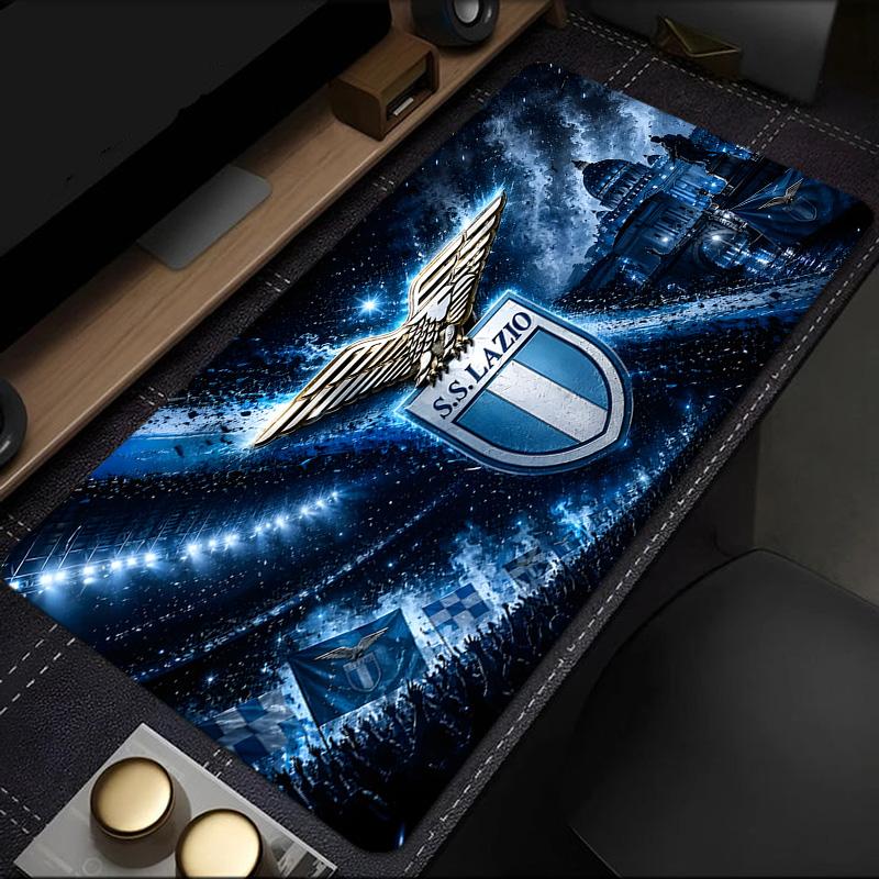 Lazio Football Club Emblem Mouse Pad, Rubber Base, Mouse Pad for Gamers and Office Use, Gaming Desk , Easy To Clean Mat Christmas fan gifts