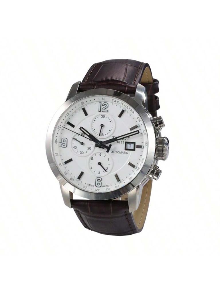 Tissot Механические часы, ремешок из натуральной кожи, водозащита 200 м, мужская модель T055.427.16.017.00