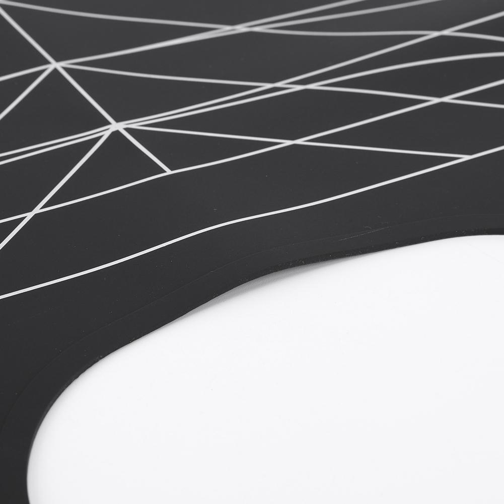 Силиконовый парикмахерский пеньюар Водонепроницаемый коврик для стрижки волос с направляющими Воротник-гид для стрижки волос Воротник для окрашивания волос для салона дома