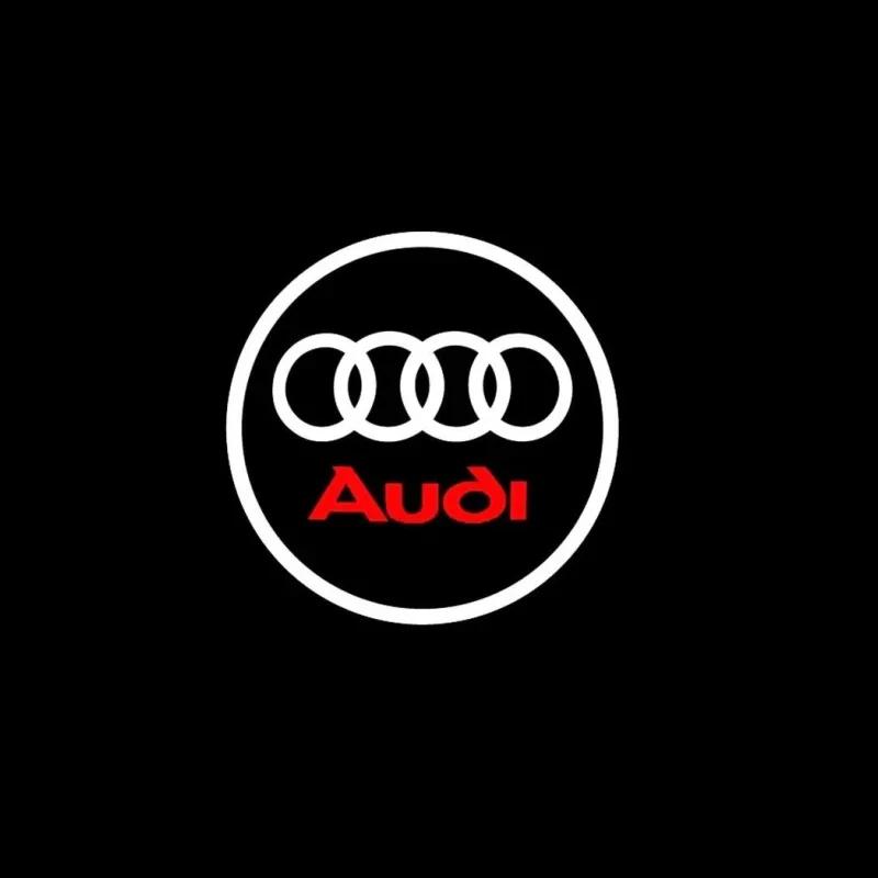 Для Audi rS72/4P Светодиодная подсветка приветствия двери автомобиля для AUDI A5 A6 C5 C6 A3 A4 B5 B6 B7 B8 A7 A8 Q7 Q5 Q3 RS TT Sline Quattro Проекционный логотип Лампа