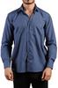 Men's Plus Size Plus Size Shirt Petrol Blue Large Size Relaxed Cut Pocket Long Sleeve Regular Fit Men's Shirt - 150-18