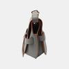 [Pre-Owned] Gate Small Gray Leather Shoulder Bag - Very Good #1XJKNAC