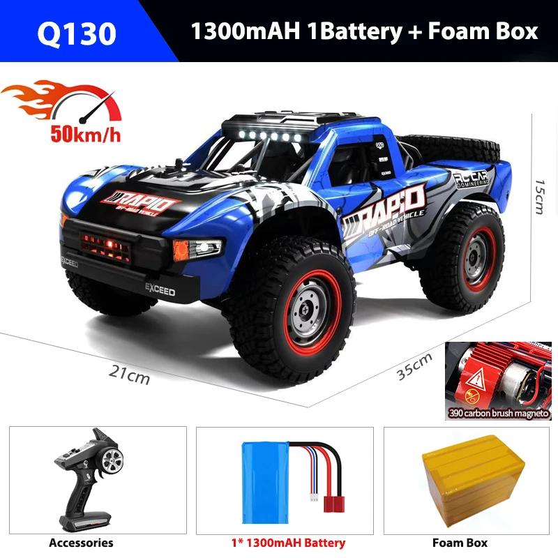 Новый 1:14 70 км/ч 4WD Радиоуправляемый автомобиль Внедорожник Автомобиль для трюков со светодиодной фарой Дистанционное управление Пикап Высокоскоростной дрифт Монстр-трак Детская игрушка в подарок