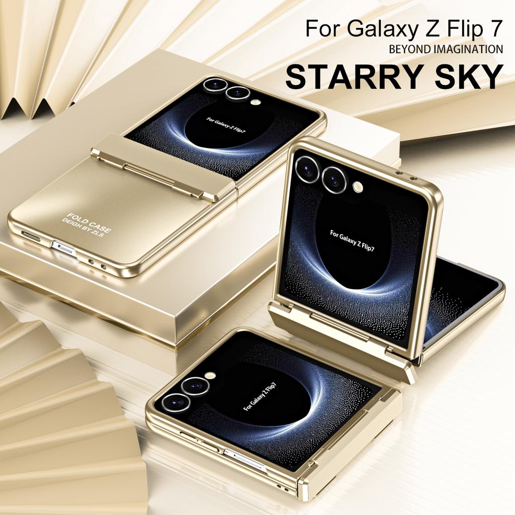 Для Samsung Galaxy Z Flip 7 Серия Star Покрытие PC Противоударный Противоотпечатки Пальцев Противоскользящий Чехол для Телефона