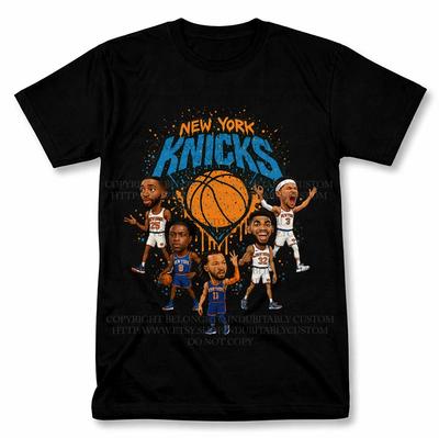 Графичная футболка New York Knicks в винтажном стиле, футболка для фаната баскетбола