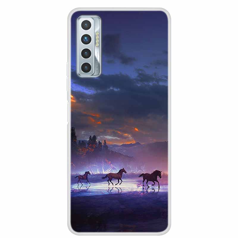 Чехол для Tecno Camon 17P Роскошный Силиконовый ТПУ Мягкий Чехол для Телефона Для Tecno Camon 17 CG7 CG6 1 7 Чехол Ударопрочный Мультяшный Funda