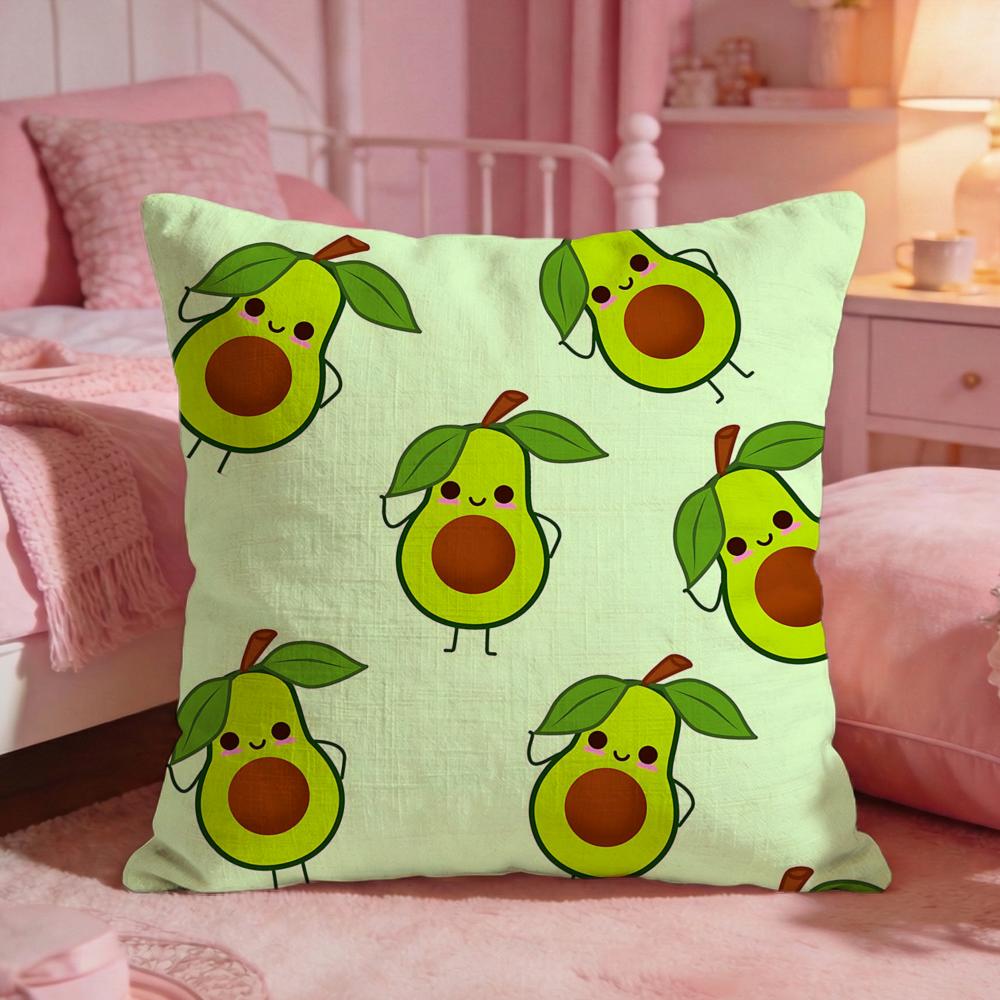 FoodavocadoS Cushion Cover Premium Comfort Reversible Pillow Cove Two in One Design for Any Room Car Interior
