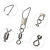 С защелкой Interlock Защелка Interlocking Solid Ring Fishing Connector Metal Connector Fishing Swivels
