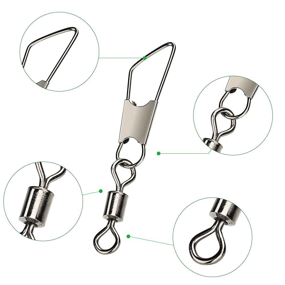 С защелкой Interlock Защелка Interlocking Solid Ring Fishing Connector Metal Connector Fishing Swivels