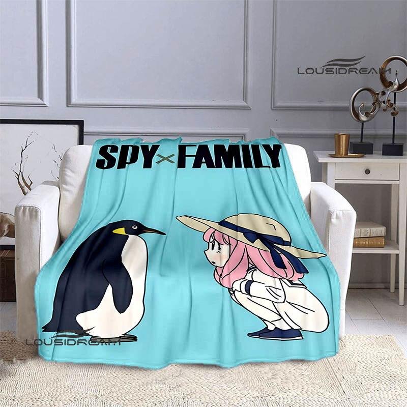 Семейное одеяло с принтом аниме «шпион х», теплое одеяло для девочек и детей, фланелевое мягкое уютное одеяло, домашнее дорожное одеяло, подарок на день рождения