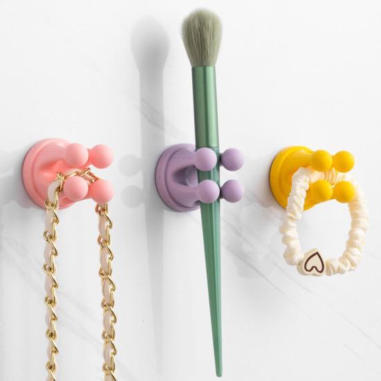 4шт силиконовый держатель для зубных щеток многофункциональные крючки простая установка самоклеящиеся одинарные крючки для зубных щеток