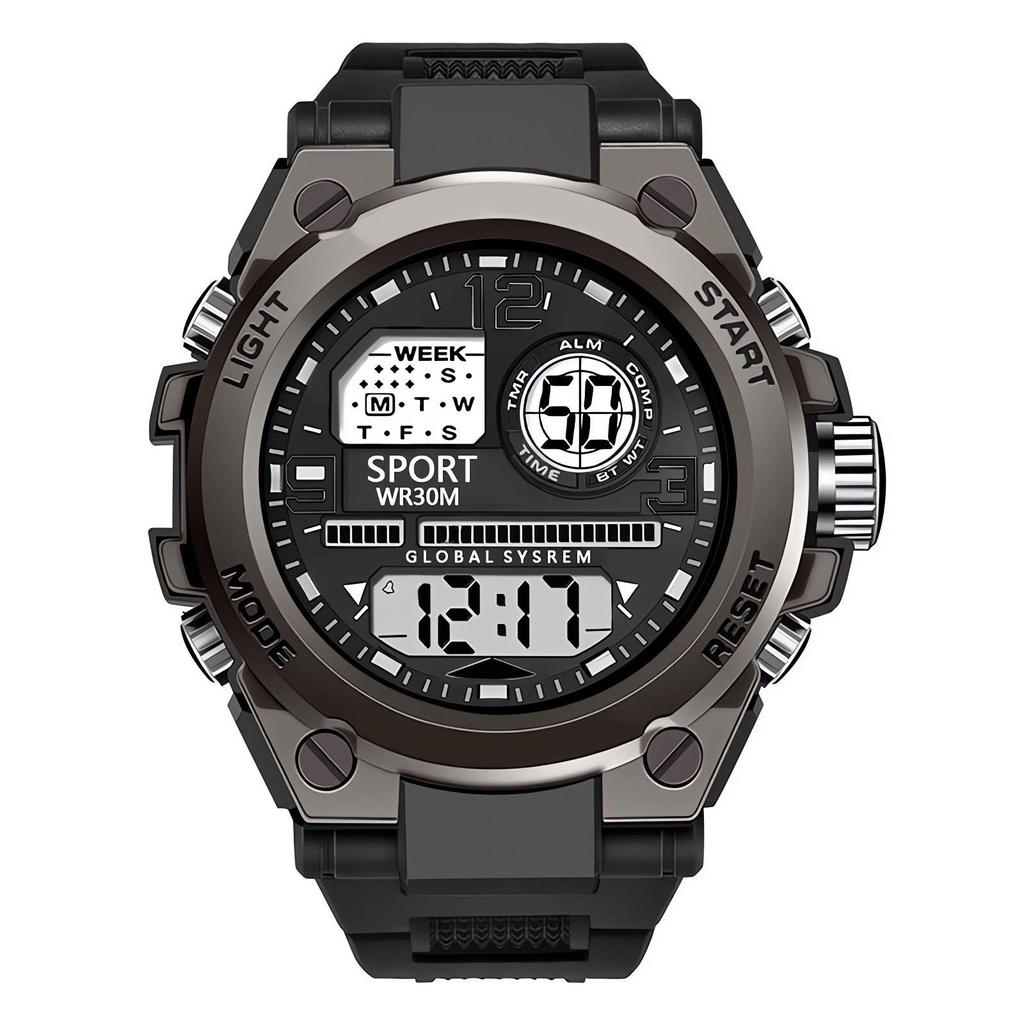 2024 Мужские и подростковые спортивные многофункциональные электронные часы