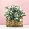 20Pcs Decoration Artificial Eucalyptus Leaves Bendable Silk Eucalyptus Leaf  Bridal Bouquet