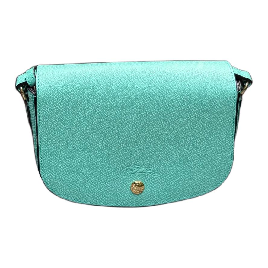 Longchamp Épure Snap Closure Adjustable Shoulder Strap Leather Saddle Bag Small Women Shoulder Bag Mint 10253HYZ410