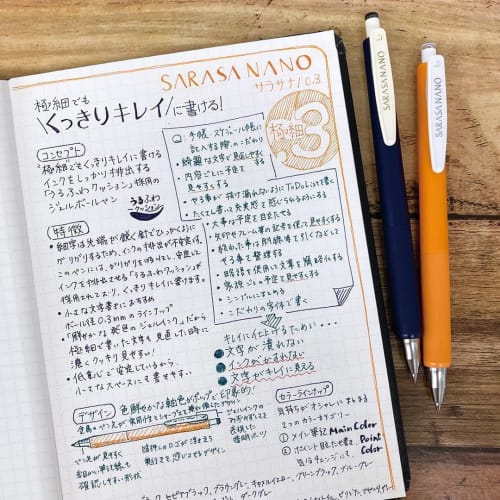 Zebra Ballpoint Pen Refill JF-0.3 Core Compatible with Sarasa Grand 6 Color Set P-RJF3-6C-AZ