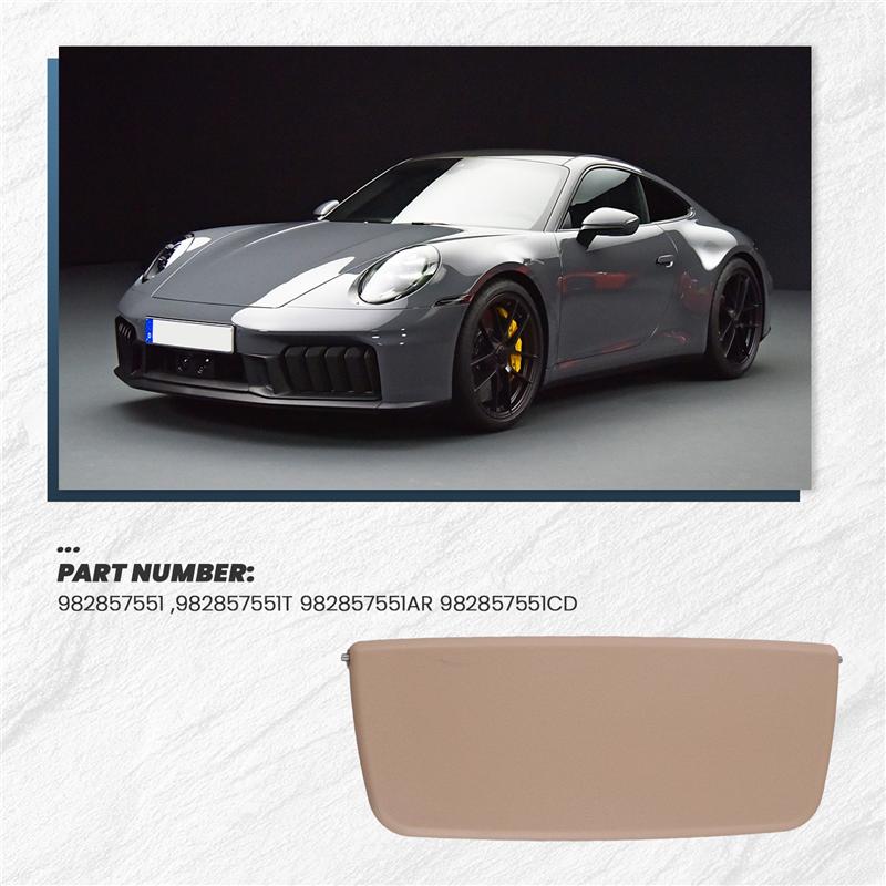 Sun Visor Vanity Mirror Cover For Boxster Cayman 981 982 For Porsche 911 991 718 ,982857551 ,982857551T 982857551CD-A87Q