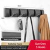 YUNJIEYA Folding Door Hooks Towel Hanger Nail Free Punch Wall Rack  Hook Coat Clothes Holder for Bathroom Kitchen Accessories