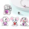 Coppercute Шармы-мышки Бусины Для Оригинального Браслета Ожерелья Изготовление Украшений