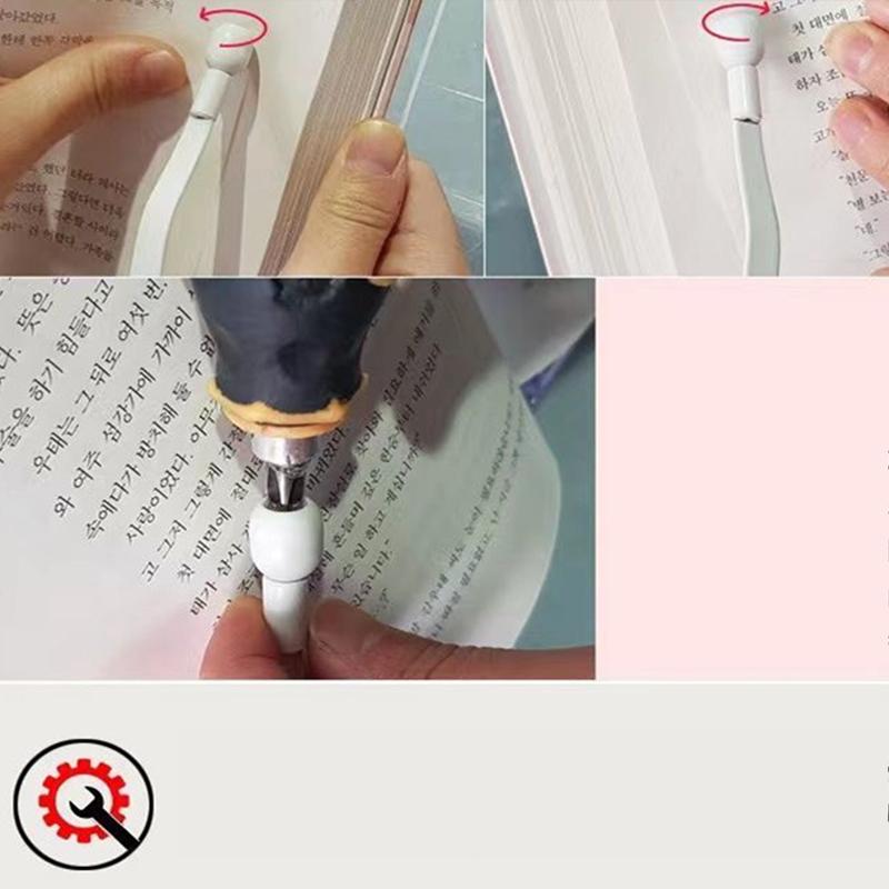 Clear Acrylic Book Stand 180 Degrees Rotation Easy To Read Portable Book Display Easel for Computers