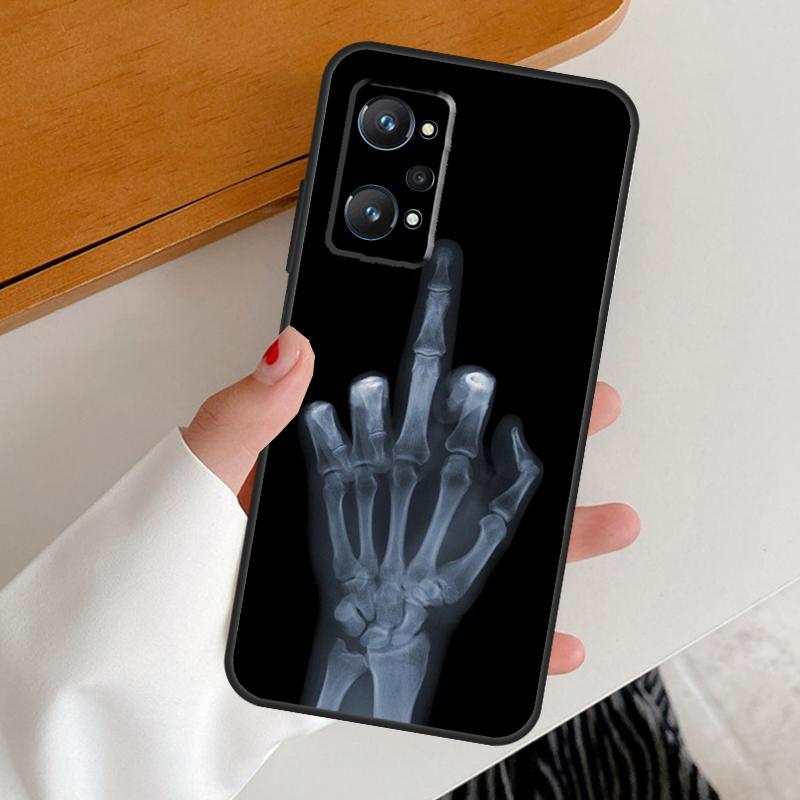 Middle Finger For Realme GT7 GT6 15 Pro 10 11 12 13 14 Pro Plus C65 C63 C61 C55 C51 C53 C35 C75 C67 Case