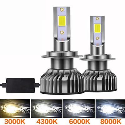 2 шт. 3000K 6000K светодиодные лампы для фар 4300K ​​8000K 15000K автомобильные фары H7 H4 H3 светодиодные противотуманные фары H1 H8 H9 H11 9006 9005 Canbus