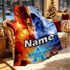 Custom Name Personalized Avatar Print Blanket, Home Decor, Bedroom, Sofa, Camping, Couch, Gifts for Birthday Christmas