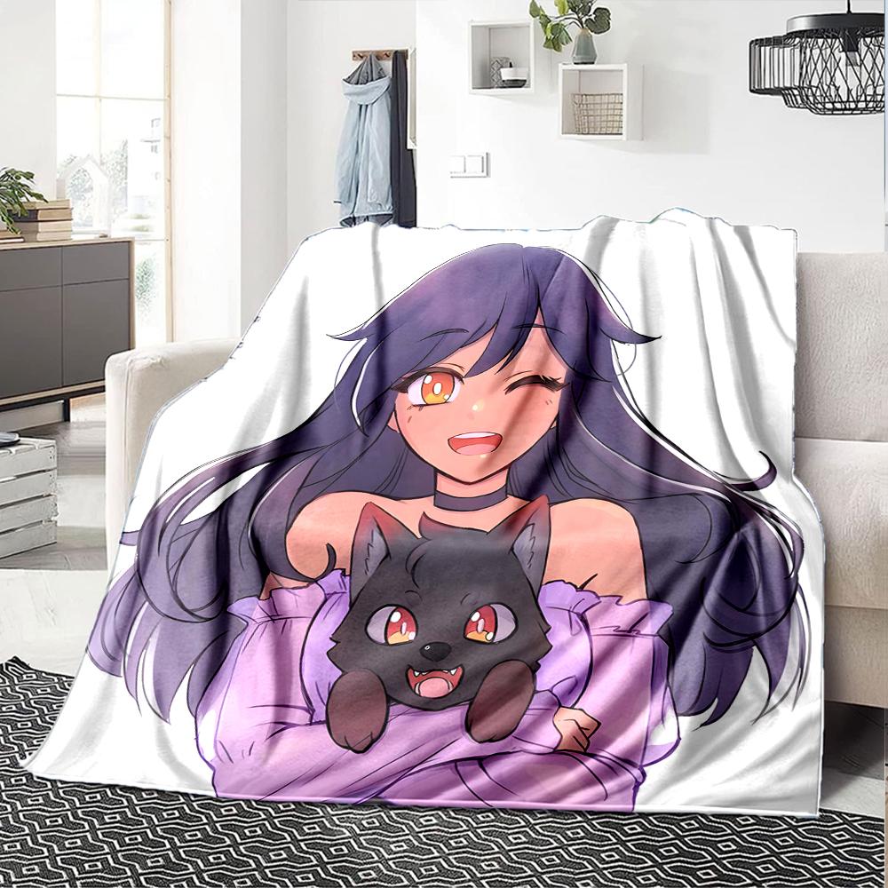1pc Anime A-AphmauS (2) Blanket, Gift, for Men and Women, Soft Blanket, Good for Sofa Bed Couch Travel, Lightweight Flannel Blanket