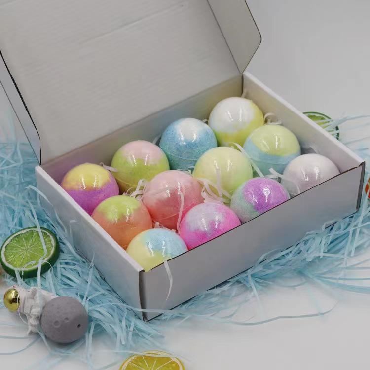12 шт./кор. соли для ванн, бомба для ванны с роскошной подарочной коробкой, эфирное масло, пузырьковая бомба для ванны, мульти-стиль, пузырьковая бомба для ванны