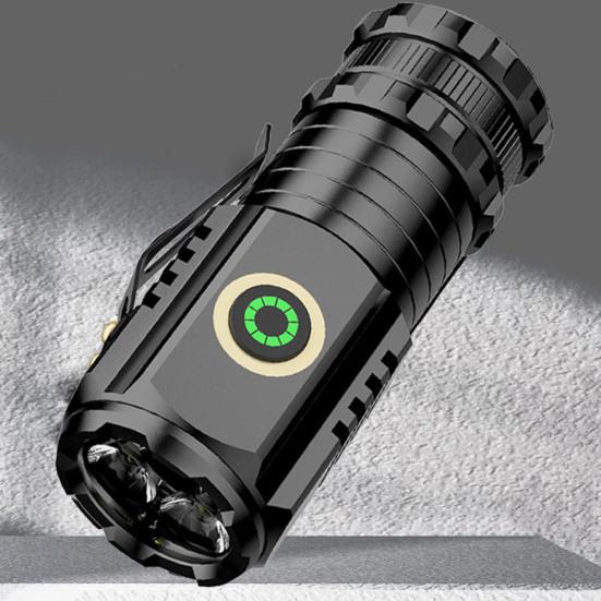 LED Flashlight Mini Pocket-Sized Torch High Lumens Multiple Lighting Modes Rechargeable Emergency