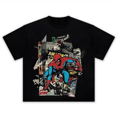 Хлопковая унисекс футболка Человек-Паук Brand New Day 2026 Marvel Movies С круглым вырезом Y2K С коротким рукавом Мужская Женская Летняя Футболка Подарок для Фаната