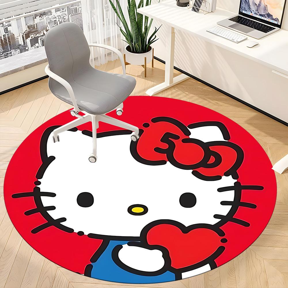 1 шт. Коврик-сиденье Hello Kitty для офиса, Нескользящий, Мягкий и прочный офисный ковер для декора интерьера