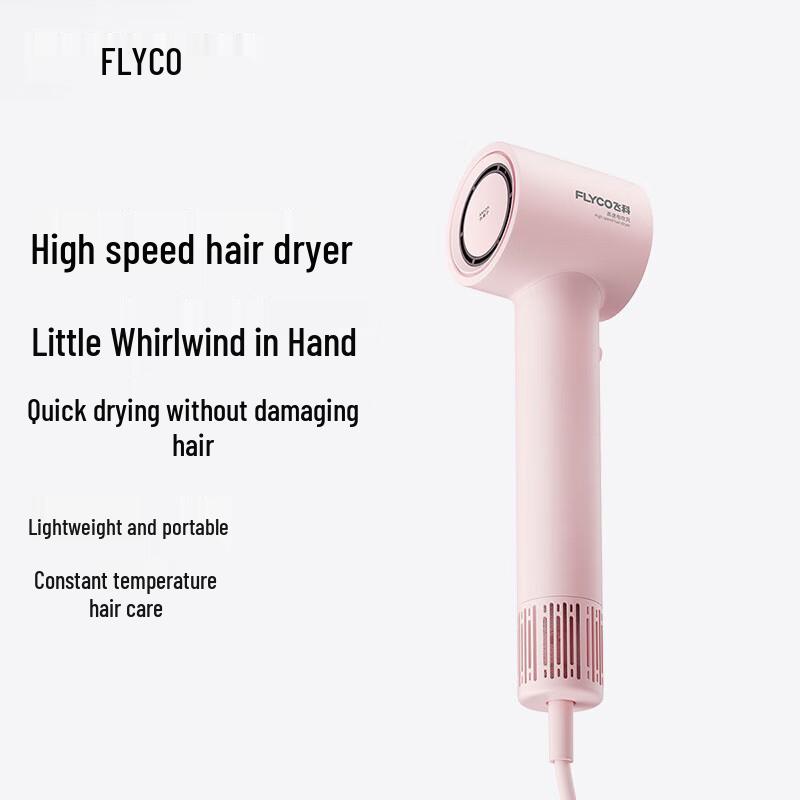 FLYCO FH6370 High-Speed Negative Ion Hair Dryer CN plug (adapter included)