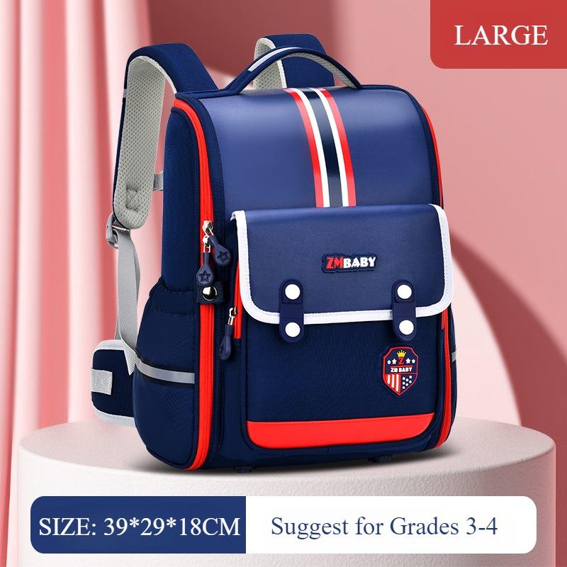 ZMBABY Модный английский стиль осень новый школьный рюкзак для учеников начальной школы интегрированный полностью открывающийся большой вместительный детский рюкзак для мальчиков 1-3-4 классов