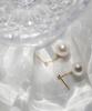 Серьги Alleun из серебра 925 пробы с подвесками-каплями и жемчугом Swarovski