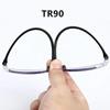 4 Pairs Black+Blue Blue Light Blocking Glasses PC Presbyopia Eyeglasses  Readers