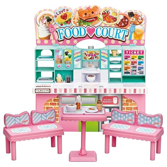 TAKARA TOMY "Licca-chan Waiwai Food Court" Dress-up Doll Pretend Play Toy, Ages 3 and up, Toy Safety