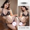 M-3XL Большой размер Женский комплект нижнего белья 2 шт. Сексуальный сетчатый бюстгальтер с бандажом Стринги с открытой промежностью Комплекты пижам Перспективное порно Бикини Ночная одежда
