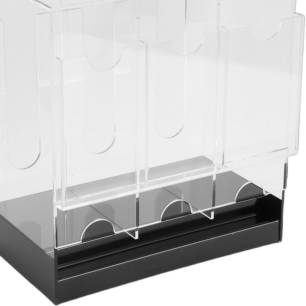 3 Slot Booster Pack Dispenser Acrylic Card Pack Display Holder Organizer With Black Base For Trading Cards Sports Cards