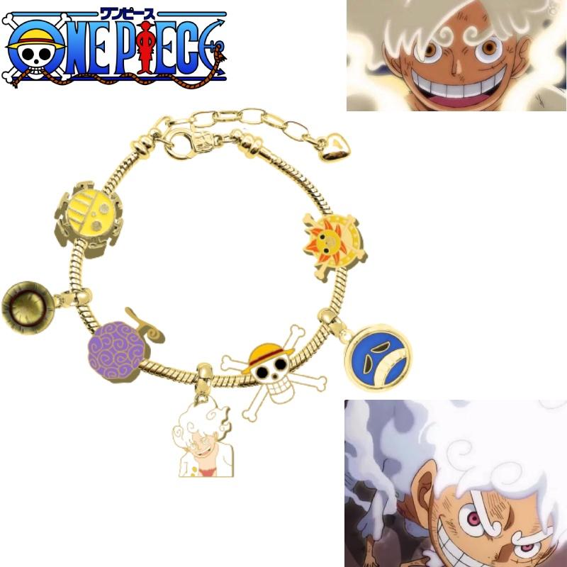 Новое поступление Аниме Ван Пис Луффи Панджа Дора Металлический браслет с бусинами Оптом