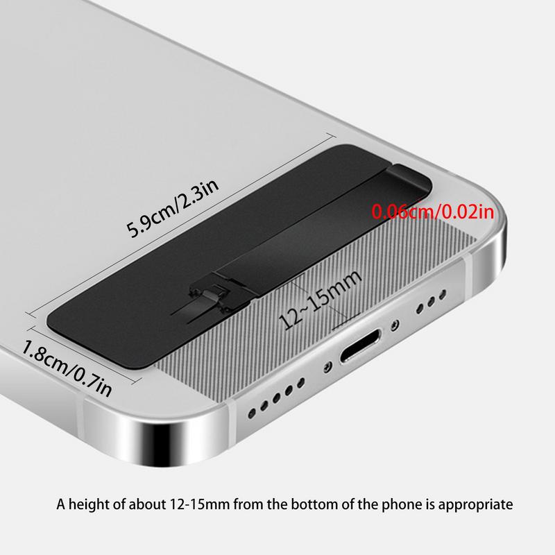 Настольная подставка для телефона Невидимая складная подставка для телефона Мини-подставка для смартфона Плоская форма Самоклеящийся держатель для телефона Гаджеты