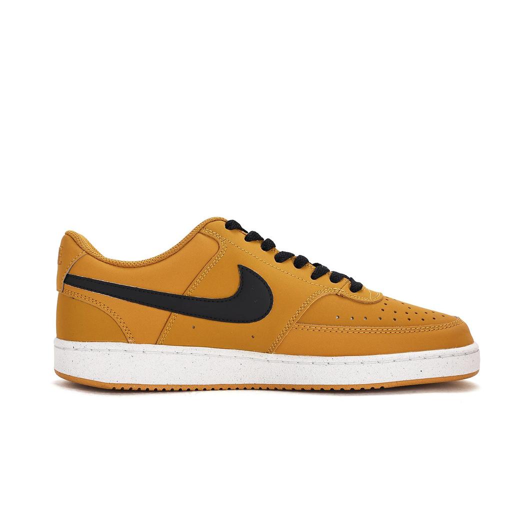 Nike Court Vision V2 Coverage Abrasion Resistant Slip Resistant Low top Skateboard Shoes Unisex Yellow Black HV8139-700(Team59-)