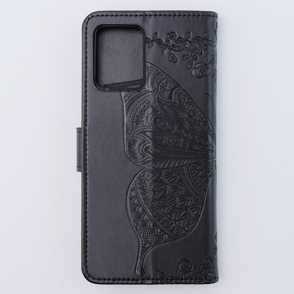 Flip Case for Motorola Moto G54 5G, Butterfly, Black