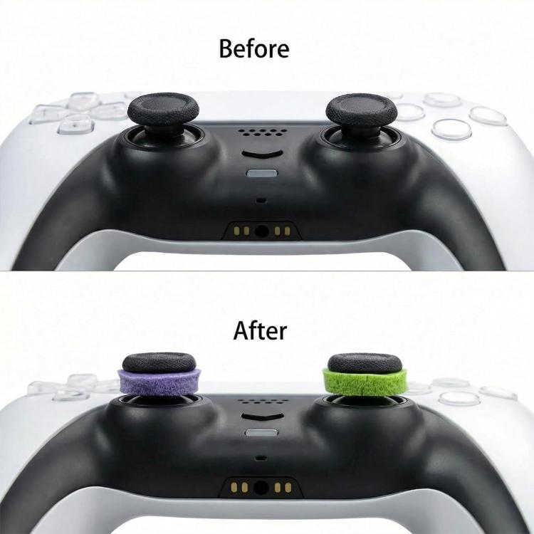 12Pcs Soft Silicone‑Sponge Aiming Precision Rings Anti‑Collision Joystick Auxiliary Rings For PS4 PS5 Xbox Switch Stadia Controller