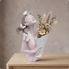 Winged Maiden Figurine Artistic with Flower Holder Modern Decorative