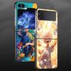 Чехол-бампер для телефона с рисунком из аниме One Piece Луффи Funda Case для Samsung Galaxy Flip5 Z Flip 7 6 5 4 3 Flip4 Flip3 Flip6 Flip7 FE
