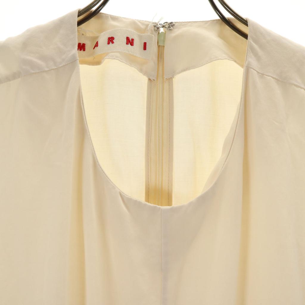 Marni Сделано в Италии Смесь льна Без рукавов Цельный 38 Бежевый Женский Б/у