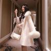 New Mink Velvet Coat for Women Loose Student Winter Mid-length Furry Fur Coat Furry Woolen Fabric