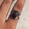 Amethyst Gemstone 925 Sterling Silver Plated Adjustable Ring Jewelry NST-J2H23305
