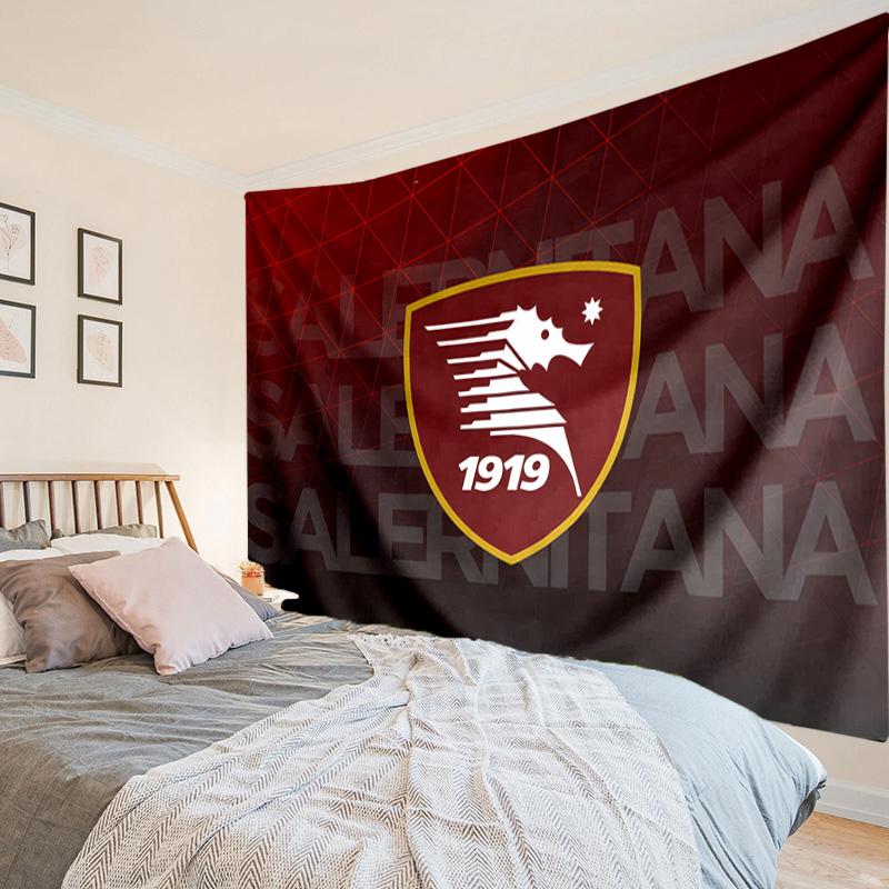 Гобелен с дизайном герба Salernitana 1919, Гобелен с уникальным дизайном, Настенный декор для спальни, гостиной, игровой комнаты, Трогательные праздничные подарки для болельщиков